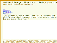 Tablet Screenshot of hadleyfarmmuseum.org